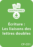 Couverture du livre « Graphismes et écriture - CP/CE1 - Les liaisons des lettres doubles » de Jeanine Villani aux éditions Retz