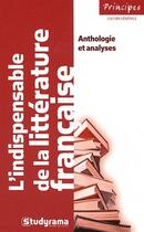 Couverture du livre « L'indispensable de la littérature française » de  aux éditions Studyrama