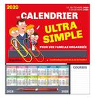 Couverture du livre « Frigobloc le calendrier ultra simple pour une famille organisee ! de sept 2019 a dec 2020 » de  aux éditions Play Bac