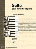 Couverture du livre « Suite sur des airs populaires de Bretagne pour clarinette (ou vents) et piano ; partitions » de Germain Desbonnet aux éditions Buissonnieres