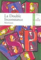 Couverture du livre « La double inconstance » de Pierre De Marivaux aux éditions Hatier