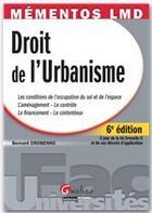 Couverture du livre « Droit de l'urbanisme (6e édition) » de Bernard Drobenko aux éditions Gualino Editeur