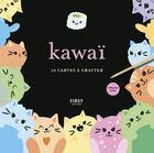 Couverture du livre « Cartes a gratter - kawai » de Lisa Magano aux éditions First