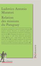 Couverture du livre « Relation des missions du paraguay » de Ludovico Muratori aux éditions La Decouverte