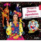 Couverture du livre « Ma pochette femmes legendaires - cartes a gratter et a colorier » de Peggy Nille aux éditions Play Bac