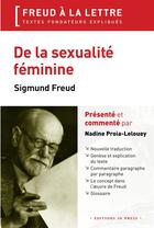 Couverture du livre « De la sexualité féminine ; Sigmund Freud (1931) » de Sigmund Freud aux éditions In Press