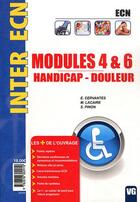 Couverture du livre « Inter ECN ; modules 4&6 handicap - douleur » de  aux éditions Vernazobres Grego