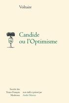 Couverture du livre « Candide ou l'optimisme » de Voltaire aux éditions Stfm