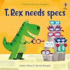 Couverture du livre « T. Rex needs specs » de Lesley Sims et David Semple aux éditions Usborne
