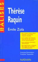 Couverture du livre « Therese Raquin » de Émile Zola aux éditions Nathan