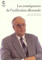 Couverture du livre « Consequences de l'unification allema » de Gutzen D aux éditions Puf