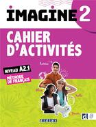 Couverture du livre « Imagine 2 - cahier + cd mp3 + didierfle.app » de Cocton/Risueno aux éditions Didier