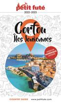 Couverture du livre « GUIDE PETIT FUTE ; COUNTRY GUIDE : Corfou, Iles ioniennes (édition 2022/2023) » de Collectif Petit Fute aux éditions Le Petit Fute