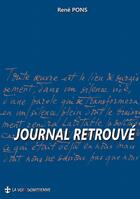 Couverture du livre « Journal retrouvé : . » de René Pons aux éditions Books On Demand