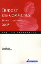 Couverture du livre « Le budget des communes (18e édition) » de Straub/ Brolles aux éditions Berger-levrault