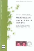 Couverture du livre « Mathematiques pour les sciences cognitives » de Abdi - Valentin aux éditions Pu De Grenoble