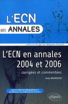 Couverture du livre « Annales de l'ecn 2004 et 2006 » de Bekhouche Asma aux éditions Ellipses