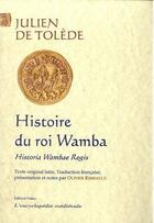 Couverture du livre « Histoire du roi Wamba ; historiae Wabae regis » de Julien De Tolede aux éditions Paleo