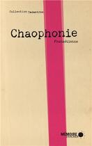 Couverture du livre « Chaophonie » de Franketienne aux éditions Memoire D'encrier