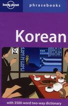 Couverture du livre « Korean phrasebook » de  aux éditions Lonely Planet France