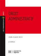 Couverture du livre « Droit Administratif » de Ricci-J.C aux éditions Hachette Education