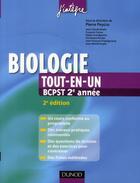 Couverture du livre « Biologie ; CPST 2ème année ; tout-en-un (2e édition) » de Pierre Peycru aux éditions Dunod