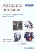 Couverture du livre « Anatomie humaine. descriptive, topographique et fonctionnelle. tete et cou » de Rouviere/Delmas aux éditions Elsevier-masson