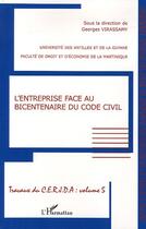 Couverture du livre « L'entreprise face au bicentenaire du code civil - travaux du cerjda - volume 5 » de Georges Virassamy aux éditions Editions L'harmattan