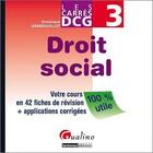 Couverture du livre « Droit social » de Dominique Grandguillot aux éditions Gualino Editeur