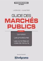 Couverture du livre « Guide des marchés publics ; licence, master (2e édition) » de Dominique Mabin aux éditions Studyrama
