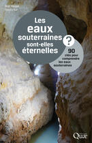 Couverture du livre « Les eaux souterraines sont elles éternelles ? 90 clés pour comprendre les eaux souterraines » de Jean Margat et Thierry Ruf aux éditions Quae