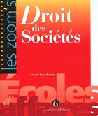 Couverture du livre « Droit des societes. » de Xavier Seux-Baverez aux éditions Gualino
