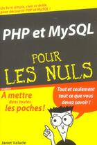 Couverture du livre « Php et mysql (2e édition) » de Janet Valade aux éditions First Interactive