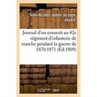 Couverture du livre « Journal d'un conscrit au 42e regiment d'infanterie de marche pendant la guerre de 1870-1871 » de Guyard Jules-Nicolas aux éditions Hachette Bnf