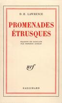 Couverture du livre « Promenades etrusques » de Lawrence D H aux éditions Gallimard