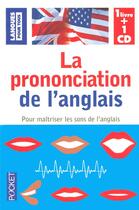 Couverture du livre « La prononciation de l'anglais » de Jean Tardieu aux éditions Langues Pour Tous