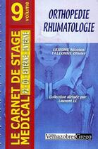 Couverture du livre « Orthopédie rhumatologie » de Nicolas Lejeune et Olivier Falconne aux éditions Vernazobres Grego