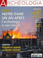 Couverture du livre « Archeologia n 590 - l'archeologie au chevet de notre dame de paris - sept 2020 » de  aux éditions Archeologia