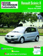 Couverture du livre « Renault scenic ii, phase 1 et 2 - diesel 1.5 dci de 06-2003 a 09-2006, essence 1.6i 16s et diesel 2. » de Etai aux éditions Etai