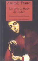 Couverture du livre « Le procurateur de Judée » de Anatole France aux éditions Rivages