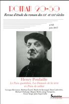 Couverture du livre « Henry Poulaille » de Bruno Curatolo et Christian Morzewski aux éditions Pu Du Septentrion