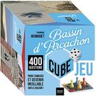 Couverture du livre « Le bassin d'Arcachon cube : jeu 400 questions » de Veronique Hermouet aux éditions Geste