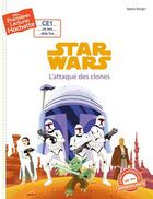 Couverture du livre « Mes premières lectures - CE1 je sais déjà lire : Star Wars - épisode II ; l'attaque des clones » de Agnes Berger aux éditions Hachette Enfants