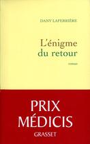 Couverture du livre « L'énigme du retour » de Dany Laferriere aux éditions Grasset