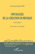 Couverture du livre « Ontologies de la création en musique t.3 ; des lieux en musique » de Christine Esclapez aux éditions L'harmattan