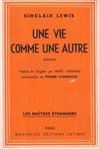 Couverture du livre « Une vie comme une autre » de Sinclair Lewis aux éditions Nel