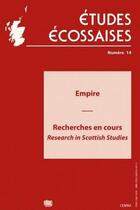 Couverture du livre « Etudes ecossaises, n 14/2011. empire » de  aux éditions Uga Éditions