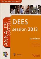 Couverture du livre « DEES ; annales corrigées (édition 2013) » de Marie Rolland et Eric Santamaria aux éditions Vuibert
