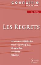 Couverture du livre « Les regrets, de Joachim du Bellay » de  aux éditions Editions Du Cenacle