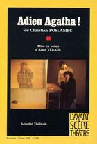 Couverture du livre « Adieu agatha » de Christian Poslaniec aux éditions Avant-scene Theatre